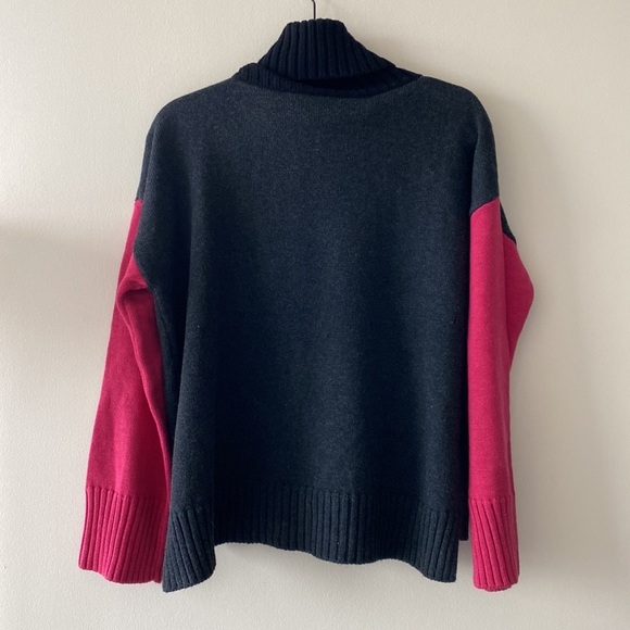 Anthropologie Michael Stars Colorblocked Turtleneck Sweater - Picture 10 of 10